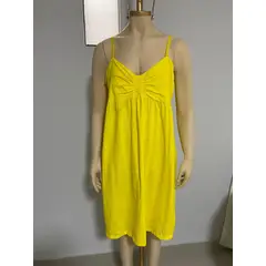 GENERICO - Vestido Casual Amarillo