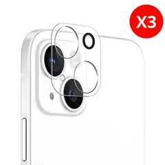 SHIELD - Pack x3 Mica Protector de Cámara Marco Transparente para iPhone 12 Pro