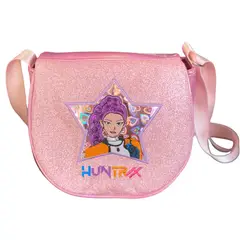 GENERICO - Cartera Huntrix Rumi Guerreras Kpop Demon Hunters Escarchada Rosa