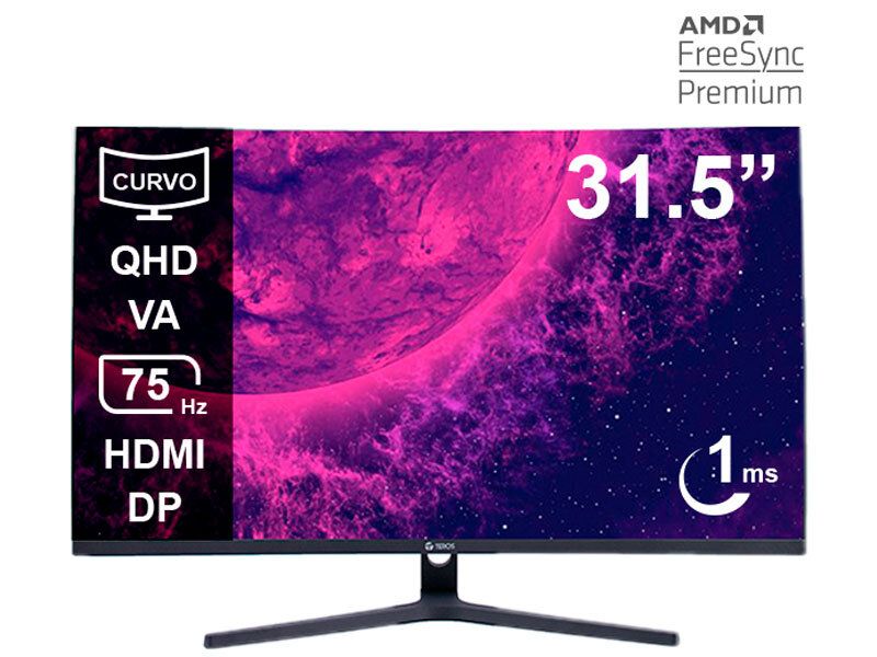 MONITOR CURVO TE-3253S QHD VA HDMI DP 75HZ 1MS 315