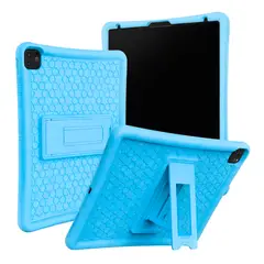 GENERICO - Funda Protector Antigolpe Goma con Soporte Para Honor PAD 9 12. 1" - CELESTE