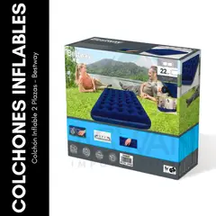 GENERICO - Colchón Inflable 2 Plazas - BESTWAY