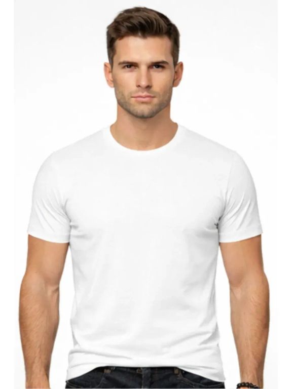 Polo Slim Fit Hombre Algodón Blanco
