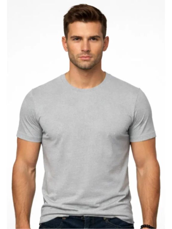 Polo Manga Corta Hombre Slim Fit Gris Melange