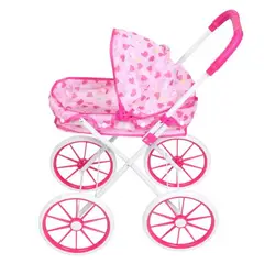 GENERICO - Coche Moises con Llantas Grandes Para Muñecas Tamaño 72 cm Alto