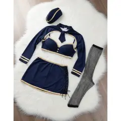 GENERICO - LENCERIA SEXY AVIADORA DISFRAZ TALLA S-M-L