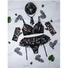 GENERICO - LENCERIA SEXY DISFRAZ MILITAR TALLA S-M-L