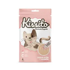 PREMIUM - Kissito Gatos Atún y Salmon Snack para Gatos x 4 un