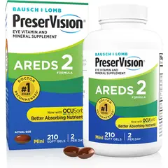 GENERICO - Preser-Vision AREDS 2 Suplemento vitamínico y mineral para ojos con Luteina 210 cápsulas blandas