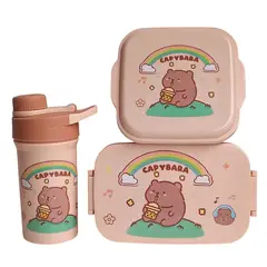 GENERICO - Tomatodo Taper Capibara Set de 3 Piezas