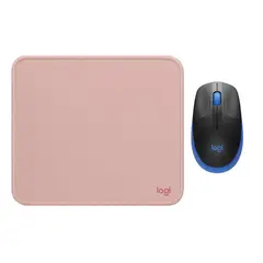LOGITECH - MOUSE M190 Y PAD MOUSE 200x230