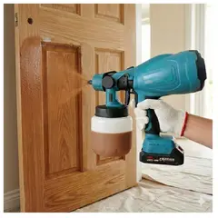 SEISA - Pistola para Pintar Inalámbrica Bateria 48V Compresor de Pintura Pulverizador