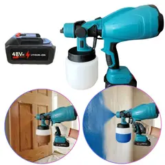 SEISA - Pistola para Pintar Inalámbrica Bateria 48V Compresor de Pintura Pulverizador