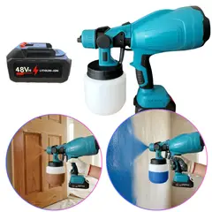 SEISA - Pistola De Pintar Inalámbrica Bateria 48V Compresor Pulverizador de Pintura