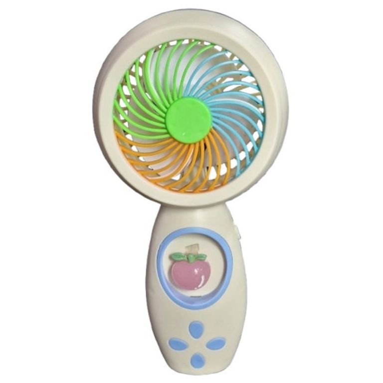 Mini ventilador recargable USB de mano con un diseño de fruta