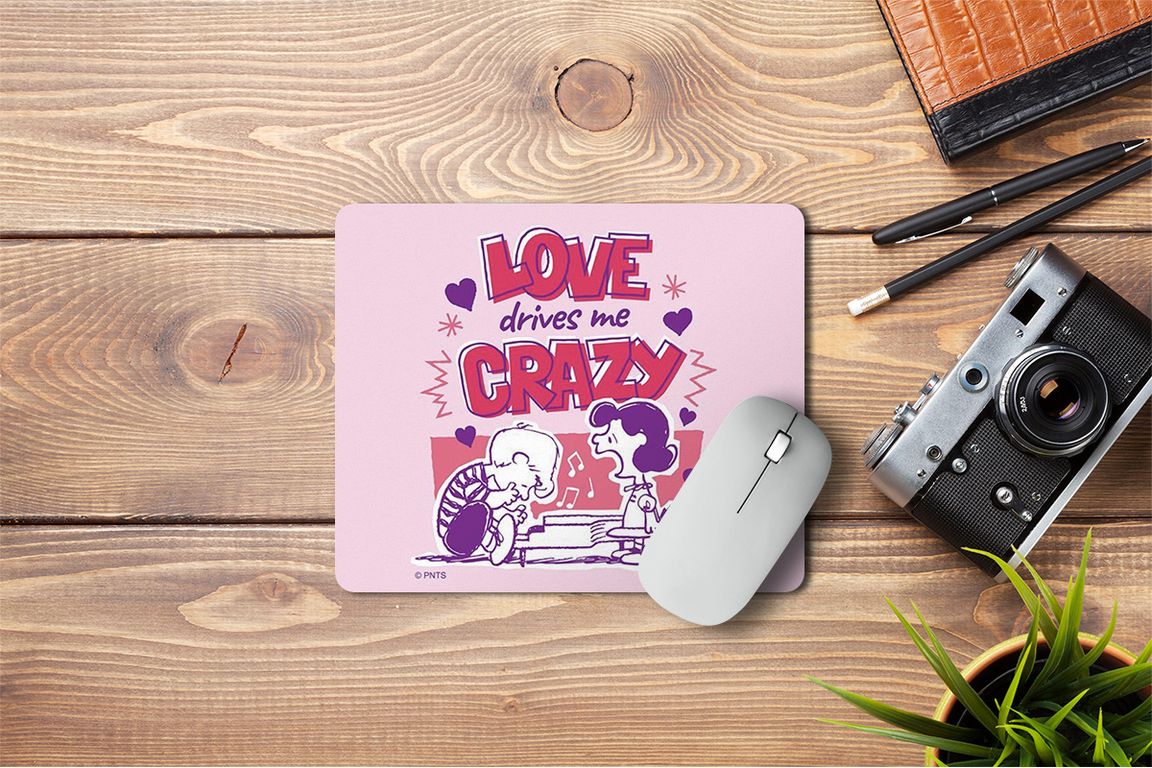Mousepad Lucy Love rosado