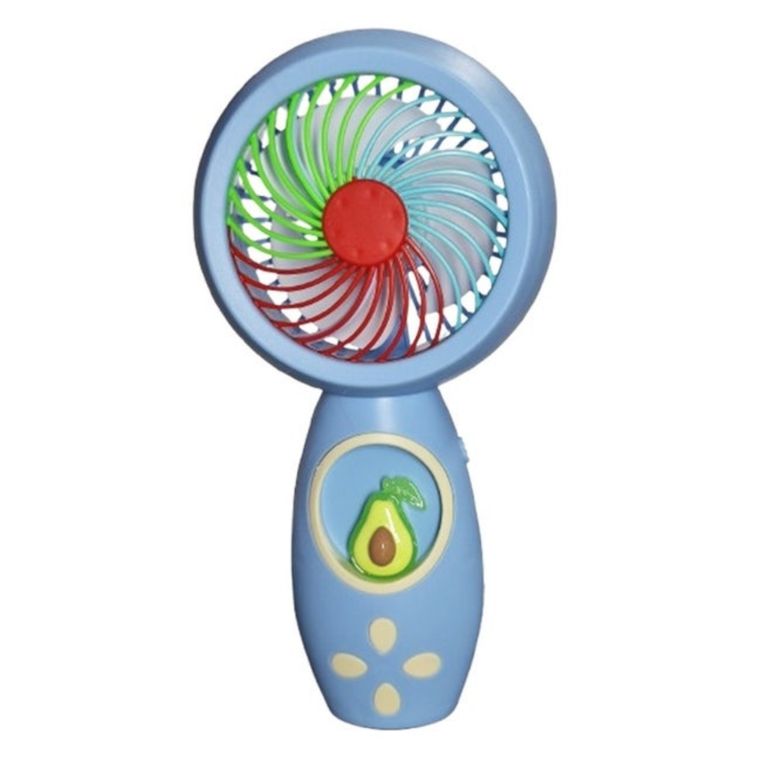 Mini ventilador recargable USB de mano con un diseño de fruta