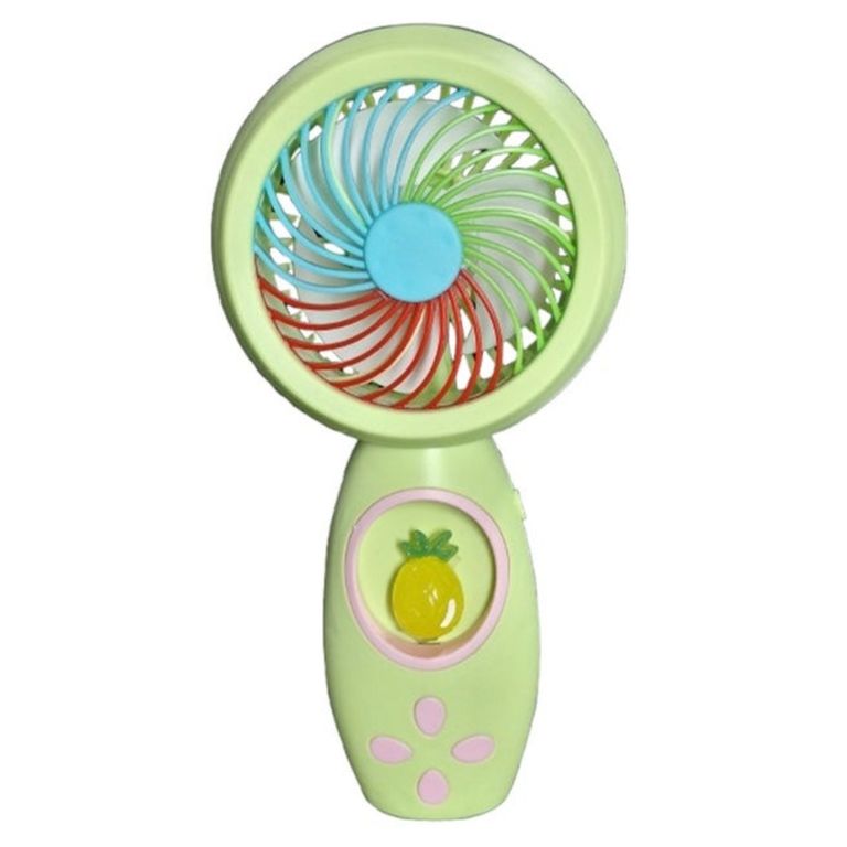 Mini ventilador recargable USB de mano con un diseño de fruta