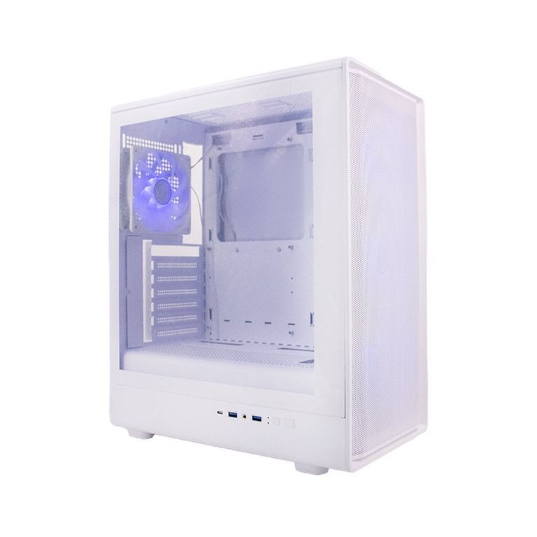 Gabinete Atx Gm Te1329 Chasis Para Pc Formato Atx Flujo De Aire Optimizado Color Bla