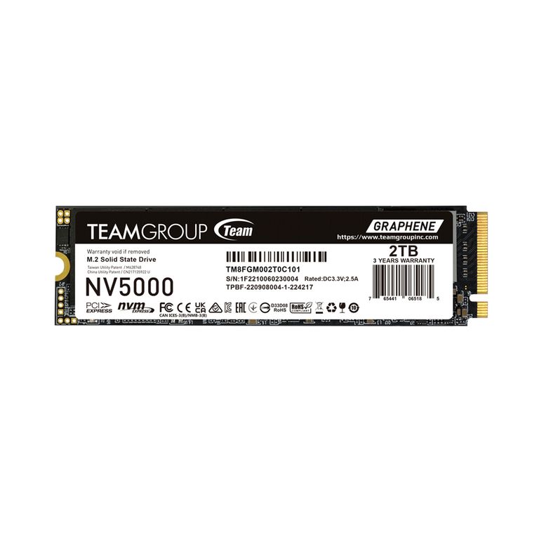 Ssd Nv5000 2 Tb M.2 Pcie 4.0 X4 Almacenamiento Rápido Para Pcs Y Laptops