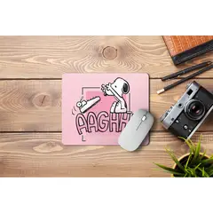 SNOOPY - Mousepad Rosado maquina