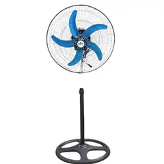 VLASS TECH - Ventilador Grande 5 Aspas + 3 Velocidades