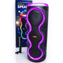 VLASS TECH - Parlante Grande 3 Bocinas Bluetooth + Luces RGV