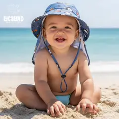 LUCALAND - Gorro de sol con FPS 50+ para bebé