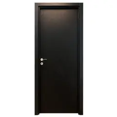 GENERICO - Puerta de Melamina Casatto Interior - 80 x 210 cm - Roble Negro
