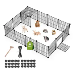 EVERSO - Jaulas portátiles de vallas para mascotas pequeñas vallas para mascotas