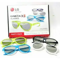LG - Lentes para Cinema 3D pasivos marca (Caja de 4 lentes)
