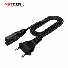 GENERICO - CABLE PODER ENCHUFE UE A C7 DE 1.80 METROS