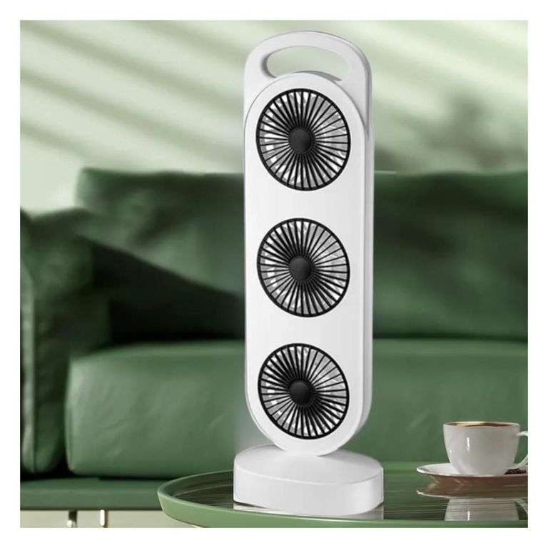 Ventilador Torre Compacto y Recargable