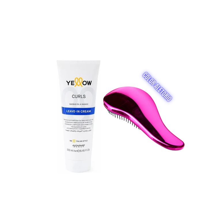 KIT DE CREMA DE PEINAR + PEINE PARA RULOS