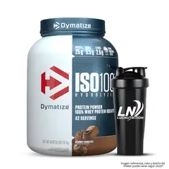 DYMATIZE - Iso 100 3 LB Proteina Hidrolizada - Gourmet Chocolate + Shaker