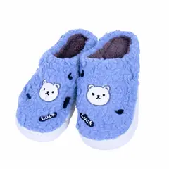 GENERICO - PANTUFLAS CON FELTA PIEL DE PELUCHE OSO