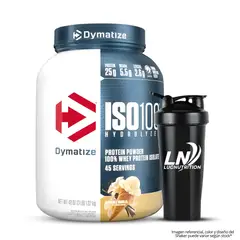 DYMATIZE - Iso 100 3 LB Proteina Hidrolizada - Gourmet Vainilla + Shaker