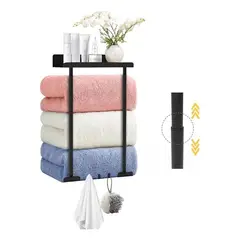 EVERSO - Organizador De Ducha Estante De Baño Para Toallas Ajustable