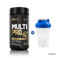 LEVEL PRO - MULTI-PRO DE 90 CÁPSULAS MULTIVITAMÍNICO