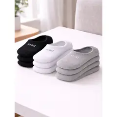 ENKI - Medias Taloneras Unisex Pack x12 (4 Negras, 4 Blancas, 4 Grises)