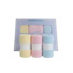 RIVESI - Pack x3 Toallas Faciales para Bebé de Bambú - Antibacterianas y Hipoalergénicas Tecnología Látex