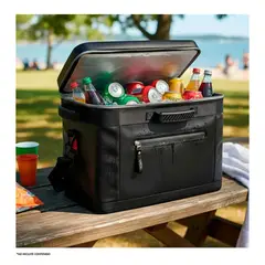 THERMOS - COOLER ICON NEGRO CAPACIDAD PARA 36 LATAS