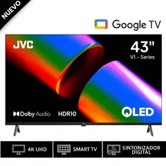 JVC - Televisor 43 UHD 4K QLED Google TV LT-43KB758