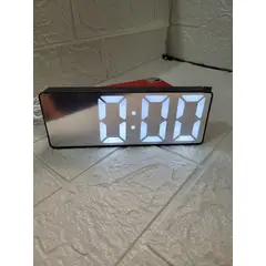 GENERICO - RELOJ DESPERTADOR LED DIGITAL NEGRO ESPEJO