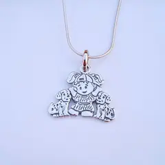 GENERICO - Collar niña y perritos