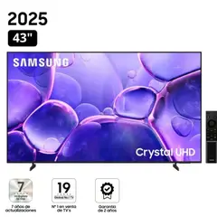SAMSUNG - Televisor Smart TV 43 Crystal Uhd U8000F 2025