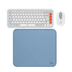 LOGITECH - TECLADO + MOUSE POP ICON BLUETOOTH+PAD MOUSE 200X230
