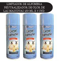 SCHUBERT - LIMPIADOR DE ALFOMBRAS X3 UND NEUTRALIZADOR DE OLOR 450 ML – ADIÓS OLORES DE MASCOTAS