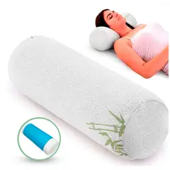 GENERICO - Almohada Rodillo Viscoelástico con Gel- Soporte