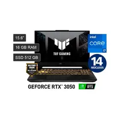ASUS - TUF GAMING F15 FX507ZC4-HN002W INTEL COREI7-12700H 16GB 512GB SSD 4GB VIDEO RTX 3050 15.6 FHD 144HZ WIN 11